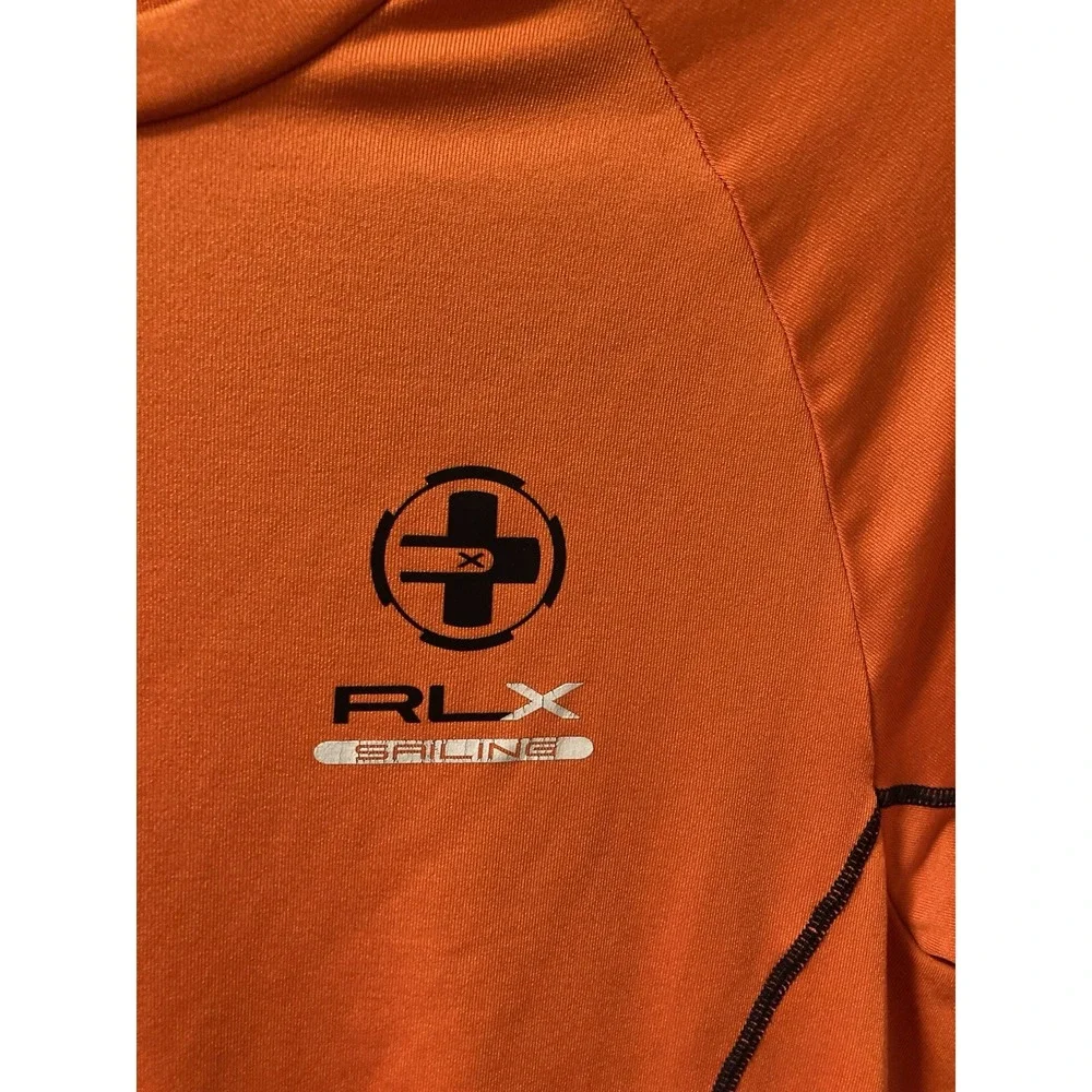 Ralph Lauren RLX Offshore Sailing‎ Team T-Shirt Orange Graphics Sz Small - Picture 3 of 6